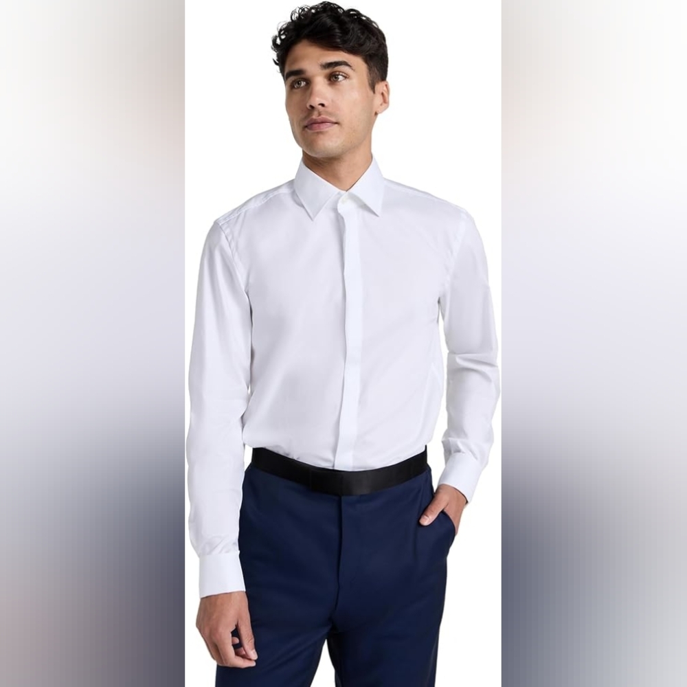 Boss Slim Fit Easy Iron Stretch Cotton Dress Shirt
